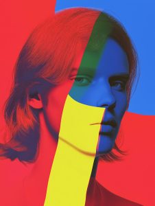 Abstract color portrait