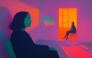 Contrasting colors and silhouettes