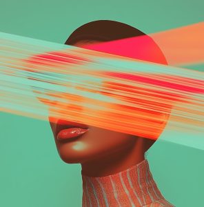 Futuristic portrait art