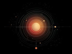 Stylized solar system